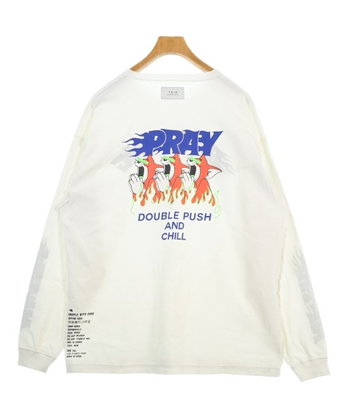 TAIN DOUBLE PUSH（タインダブルプッシュ）Tシャツ・カットソー 白 サイズ:L メンズ/2200671015107