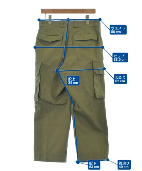 Tangent（タンジェント）カーゴパンツ カーキ サイズ:46(M位) メンズ/2200638911053