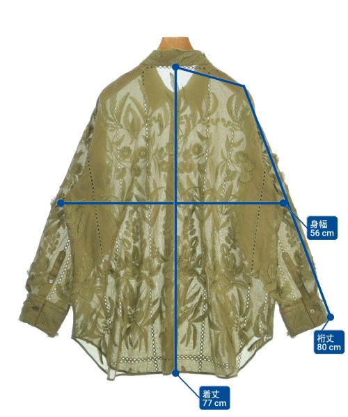 TOLIGHT（トライト）カジュアルシャツ カーキ サイズ:F レディース/2200621441093