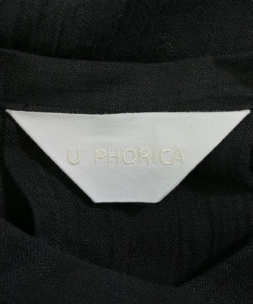 U PHORICA（ユーフォリカ）カジュアルシャツ 黒 サイズ:1(S位) レディース/2200632236275