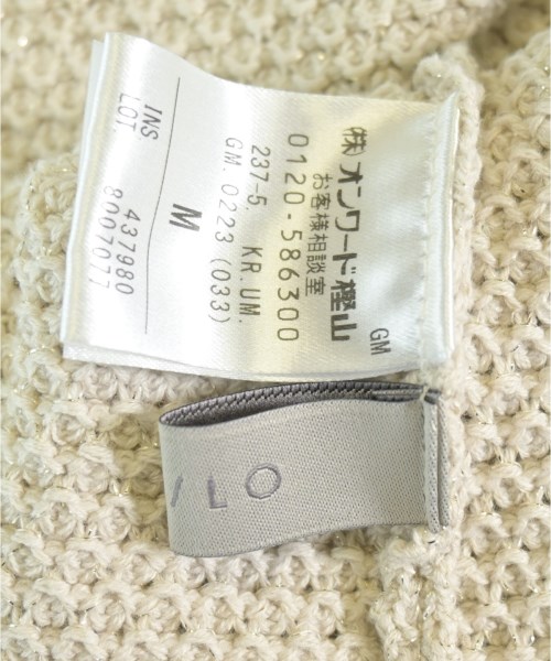 UNFILO（アンフィーロ）ニット・セーター ベージュ サイズ:M レディース/2200633299286