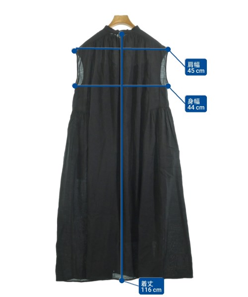 UNFILO（アンフィーロ）シャツワンピース 黒 サイズ:S レディース/2200622177014