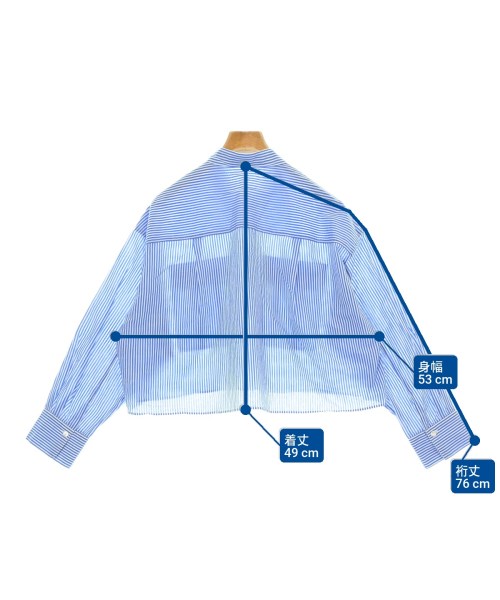 UNFILO（アンフィーロ）カジュアルシャツ 青 サイズ:S レディース/2200673412058