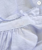 UNFILO（アンフィーロ）ブラウス 青 サイズ:M レディース/2200658372360