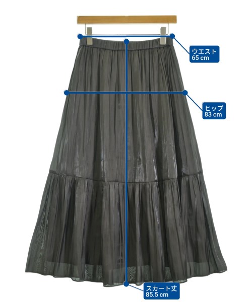 UNFILO（アンフィーロ）ロング・マキシ丈スカート グレー サイズ:M レディース/2200665947131