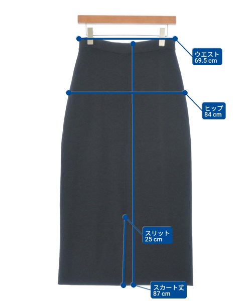 UNFILO（アンフィーロ）ロング・マキシ丈スカート 黒 サイズ:L レディース/2200667254169