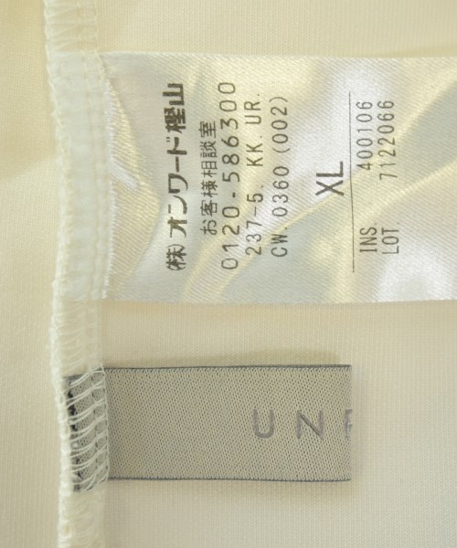 UNFILO（アンフィーロ）スウェット 白 サイズ:XL レディース/2200681322035