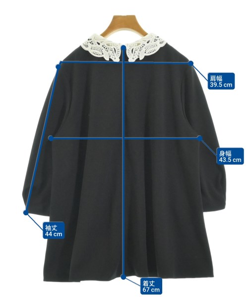 UNFILO（アンフィーロ）ブラウス 黒 サイズ:L レディース/2200687591046