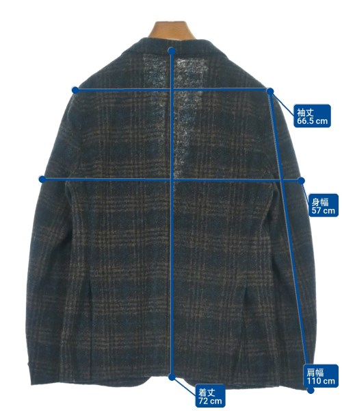 ANGELO NARDELLI（アンジェロナルデッリ）ジャケット 茶 サイズ:48(L位) メンズ/2200657529079