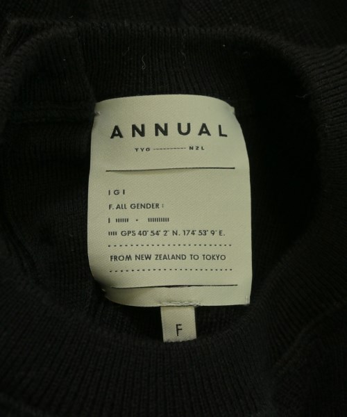 ANNUAL（アニュアル）ニット・セーター 黒 サイズ:F レディース/2200640664039