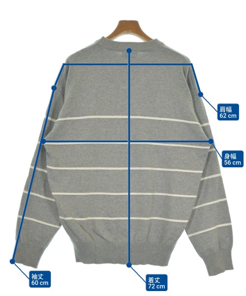 BROKEN BASE（ブロークンベース）ニット・セーター グレー サイズ:L メンズ/2200634238185