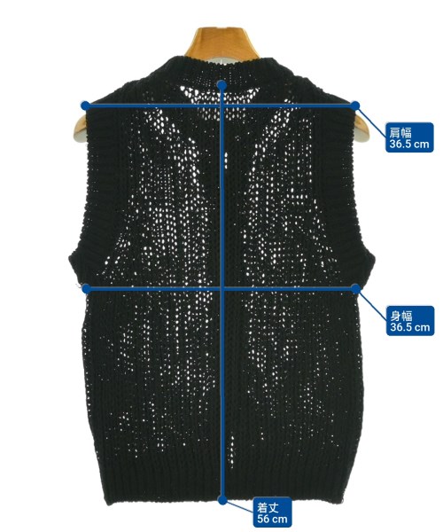 Ernie Palo（アーニーパロ）ベスト/ノースリーブ 黒 サイズ:38(M位) レディース/2200661378052