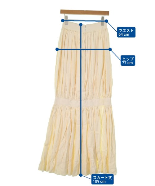 ESCVDO（エスクード）ロング・マキシ丈スカート 白 サイズ:-(M位) レディース/2200631146674