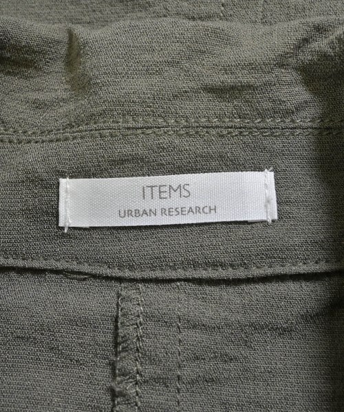 ITEMS URBAN RESEARCH（アイテムズアーバンリサーチ）カジュアルジャケット カーキ サイズ:F レディース/2200630070017