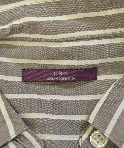 ITEMS URBAN RESEARCH（アイテムズアーバンリサーチ）シャツワンピース 茶 サイズ:F レディース/2200633948191