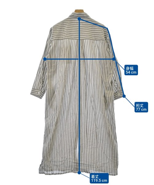 ITEMS URBAN RESEARCH（アイテムズアーバンリサーチ）シャツワンピース 茶 サイズ:F レディース/2200633948191