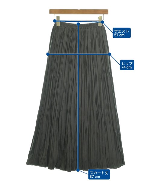 ITEMS URBAN RESEARCH（アイテムズアーバンリサーチ）ロング・マキシ丈スカート グレー サイズ:F レディース/2200628706072