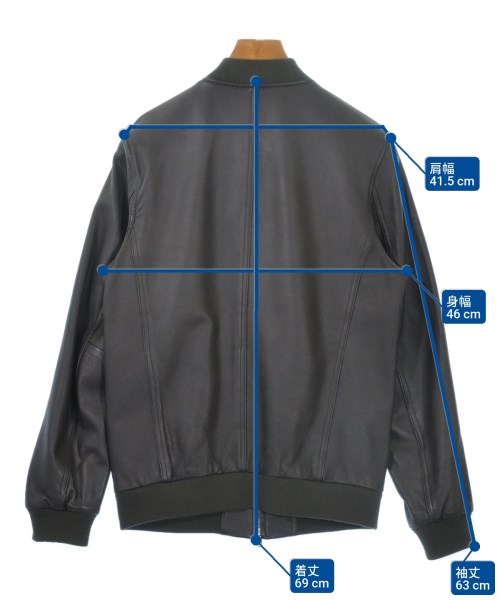 ITEMS URBAN RESEARCH（アイテムズアーバンリサーチ）ライダース 茶 サイズ:38(XS位) メンズ/2200626235024