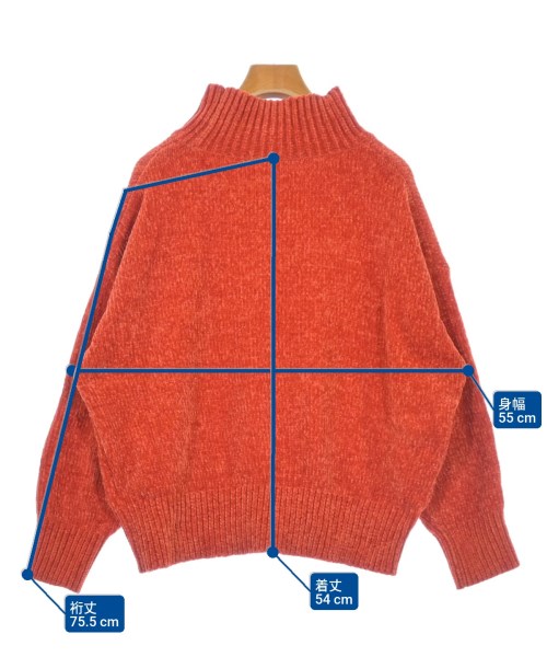 ITEMS URBAN RESEARCH（アイテムズアーバンリサーチ）ニット・セーター オレンジ サイズ:F レディース/2200615136141