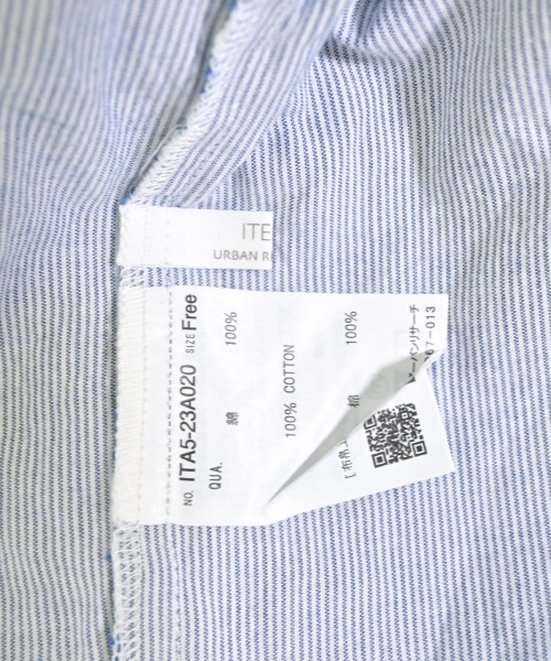 ITEMS URBAN RESEARCH（アイテムズアーバンリサーチ）ブラウス 青 サイズ:F レディース/2200607913071
