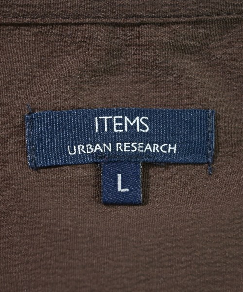 ITEMS URBAN RESEARCH（アイテムズアーバンリサーチ）カジュアルシャツ 茶 サイズ:L メンズ/2200664979027