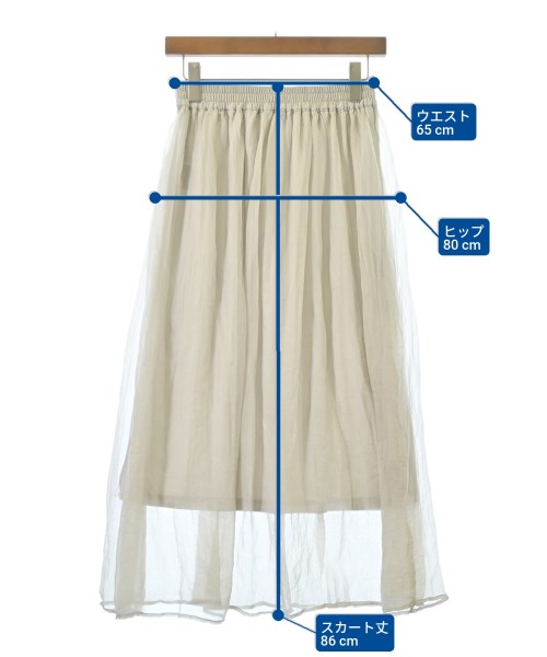 ITEMS URBAN RESEARCH（アイテムズアーバンリサーチ）ロング・マキシ丈スカート グレー サイズ:F レディース/2200669479102