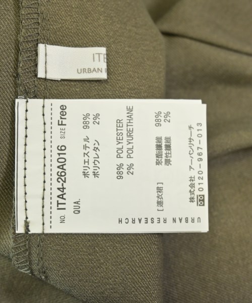 ITEMS URBAN RESEARCH（アイテムズアーバンリサーチ）ワンピース カーキ サイズ:F レディース/2200670480074