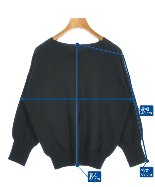 ITEMS URBAN RESEARCH（アイテムズアーバンリサーチ）ニット・セーター 黒 サイズ:F レディース/2200669436136