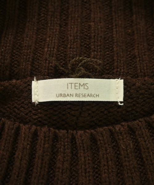 ITEMS URBAN RESEARCH（アイテムズアーバンリサーチ）ニット・セーター 茶 サイズ:F レディース/2200673842084
