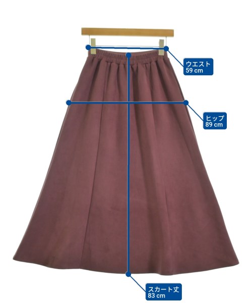 ITEMS URBAN RESEARCH（アイテムズアーバンリサーチ）ロング・マキシ丈スカート 赤 サイズ:F レディース/2200673425010