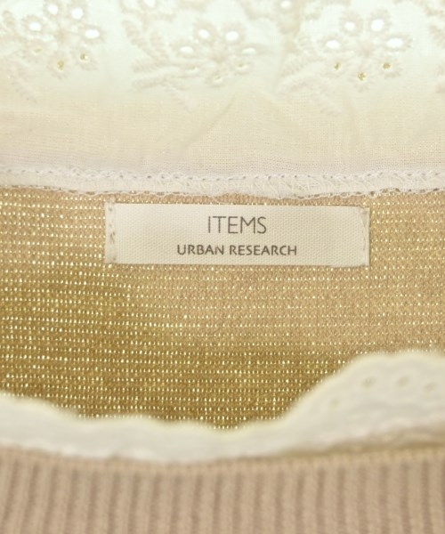 ITEMS URBAN RESEARCH（アイテムズアーバンリサーチ）ニット・セーター ベージュ サイズ:F レディース/2200677220079