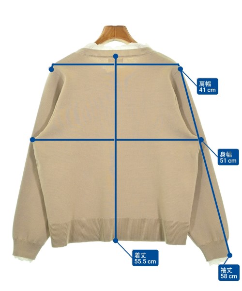 ITEMS URBAN RESEARCH（アイテムズアーバンリサーチ）ニット・セーター ベージュ サイズ:F レディース/2200677220079