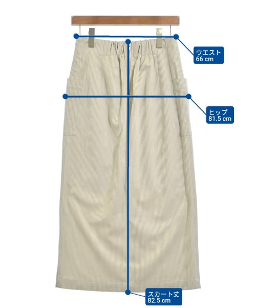 ITEMS URBAN RESEARCH（アイテムズアーバンリサーチ）ロング・マキシ丈スカート 白 サイズ:F レディース/2200689823121