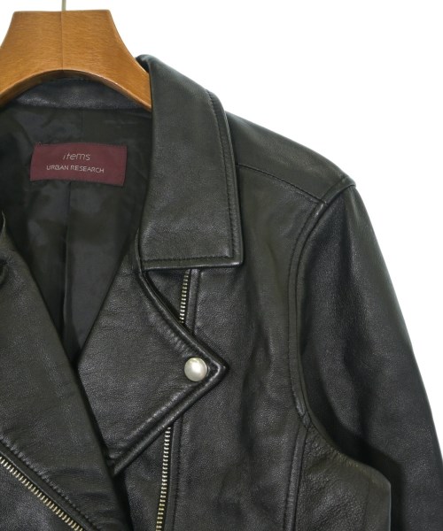 ITEMS URBAN RESEARCH（アイテムズアーバンリサーチ）ライダース 黒 サイズ:38(M位) レディース/2200689002045