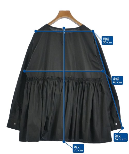 ITEMS URBAN RESEARCH（アイテムズアーバンリサーチ）ブラウス 黒 サイズ:F レディース/2200696927072