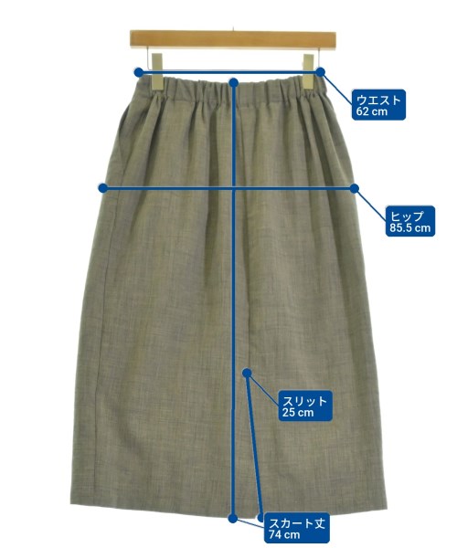 ITEMS URBAN RESEARCH（アイテムズアーバンリサーチ）ロング・マキシ丈スカート グレー サイズ:F レディース/2200698207011