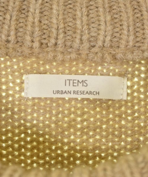 ITEMS URBAN RESEARCH（アイテムズアーバンリサーチ）ニット・セーター ベージュ サイズ:F レディース/2200693523017