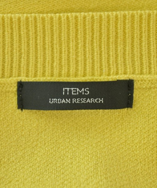 ITEMS URBAN RESEARCH（アイテムズアーバンリサーチ）カーディガン 黄 サイズ:F レディース/2200695155049
