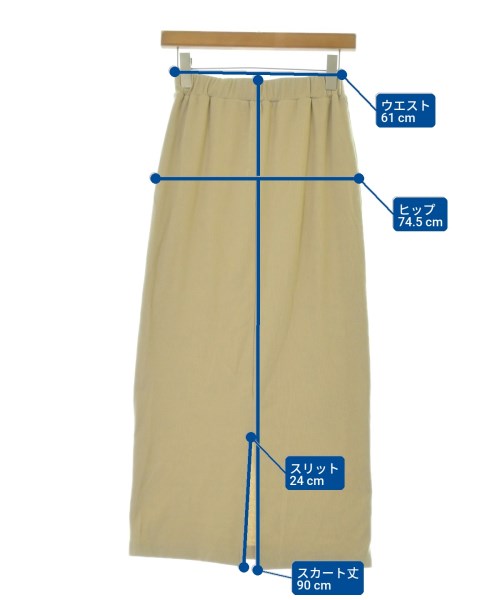 ITEMS URBAN RESEARCH（アイテムズアーバンリサーチ）ロング・マキシ丈スカート ベージュ サイズ:F レディース/2200698263109