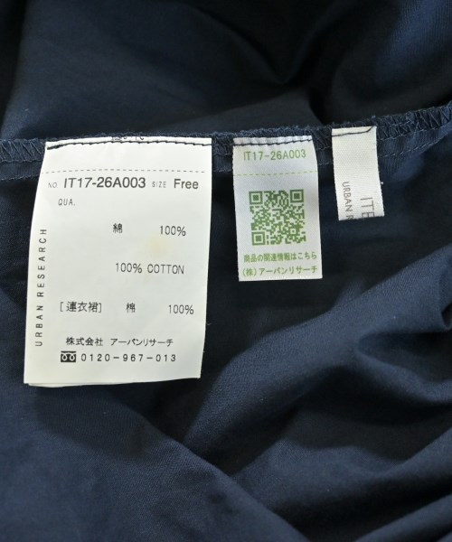 ITEMS URBAN RESEARCH（アイテムズアーバンリサーチ）シャツワンピース 紺 サイズ:F レディース/2200648713036