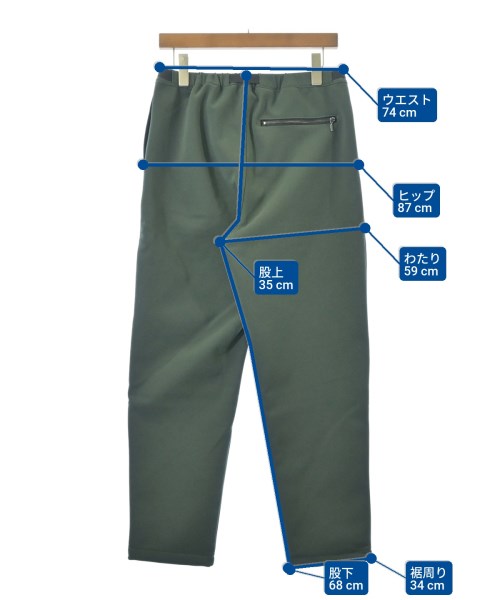 ITEMS URBAN RESEARCH（アイテムズアーバンリサーチ）スラックス カーキ サイズ:M レディース/2200655473060