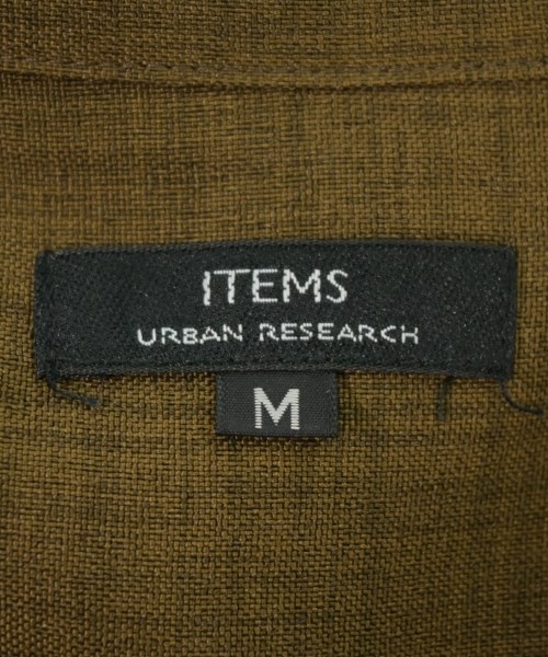 ITEMS URBAN RESEARCH（アイテムズアーバンリサーチ）カジュアルシャツ 茶 サイズ:M メンズ/2200658628054