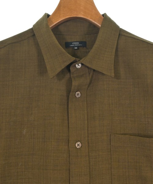 ITEMS URBAN RESEARCH（アイテムズアーバンリサーチ）カジュアルシャツ 茶 サイズ:M メンズ/2200658628054