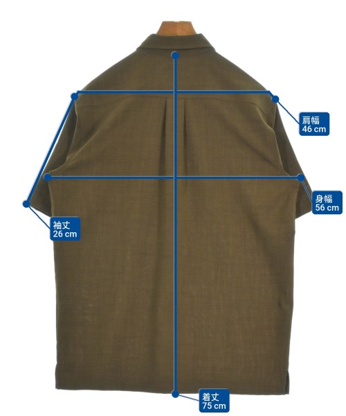 ITEMS URBAN RESEARCH（アイテムズアーバンリサーチ）カジュアルシャツ 茶 サイズ:M メンズ/2200658628054