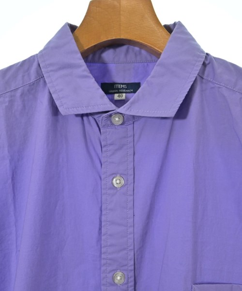 ITEMS URBAN RESEARCH（アイテムズアーバンリサーチ）カジュアルシャツ 紫 サイズ:40(XXL位) メンズ/2200655703150