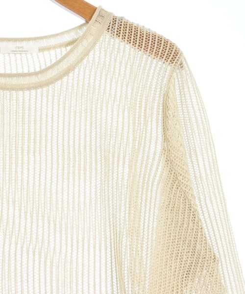 ITEMS URBAN RESEARCH（アイテムズアーバンリサーチ）ニット・セーター ベージュ サイズ:F レディース/2200657324148