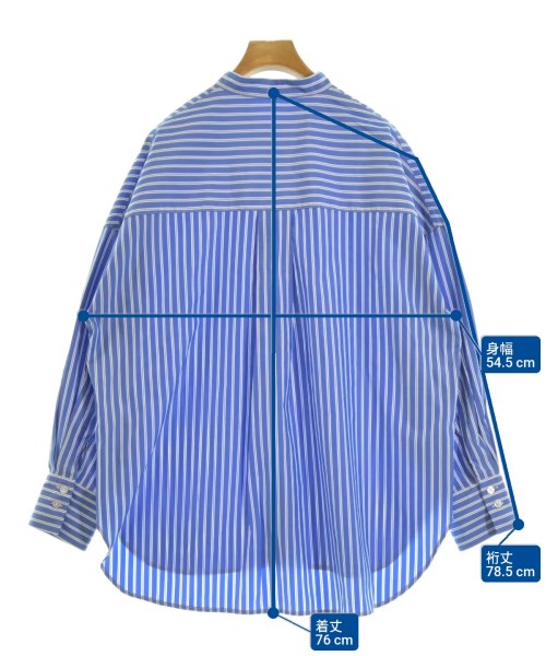 ITEMS URBAN RESEARCH（アイテムズアーバンリサーチ）カジュアルシャツ 青 サイズ:F レディース/2200660817040