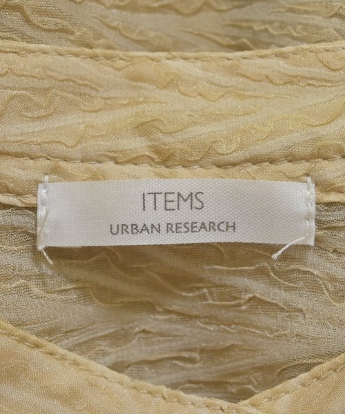 ITEMS URBAN RESEARCH（アイテムズアーバンリサーチ）ブラウス ベージュ サイズ:F レディース/2200645559033