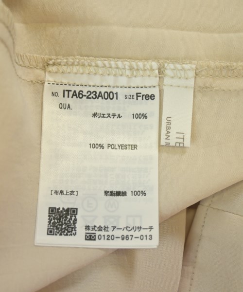 ITEMS URBAN RESEARCH（アイテムズアーバンリサーチ）ブラウス ベージュ サイズ:F レディース/2200645559040