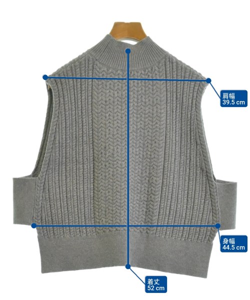 ITEMS URBAN RESEARCH（アイテムズアーバンリサーチ）ベスト グレー サイズ:F レディース/2200645559071